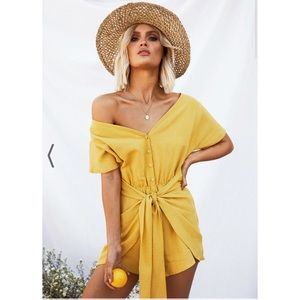 Saboskirt Yellow Playsuit